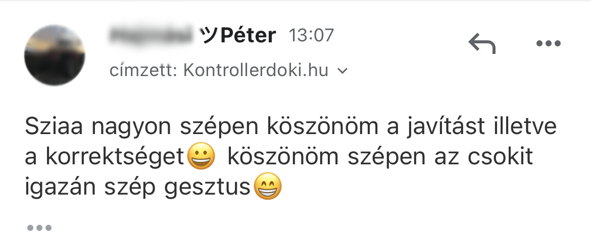 Ügyfél vélemény - PS5 kontroller karbantartás