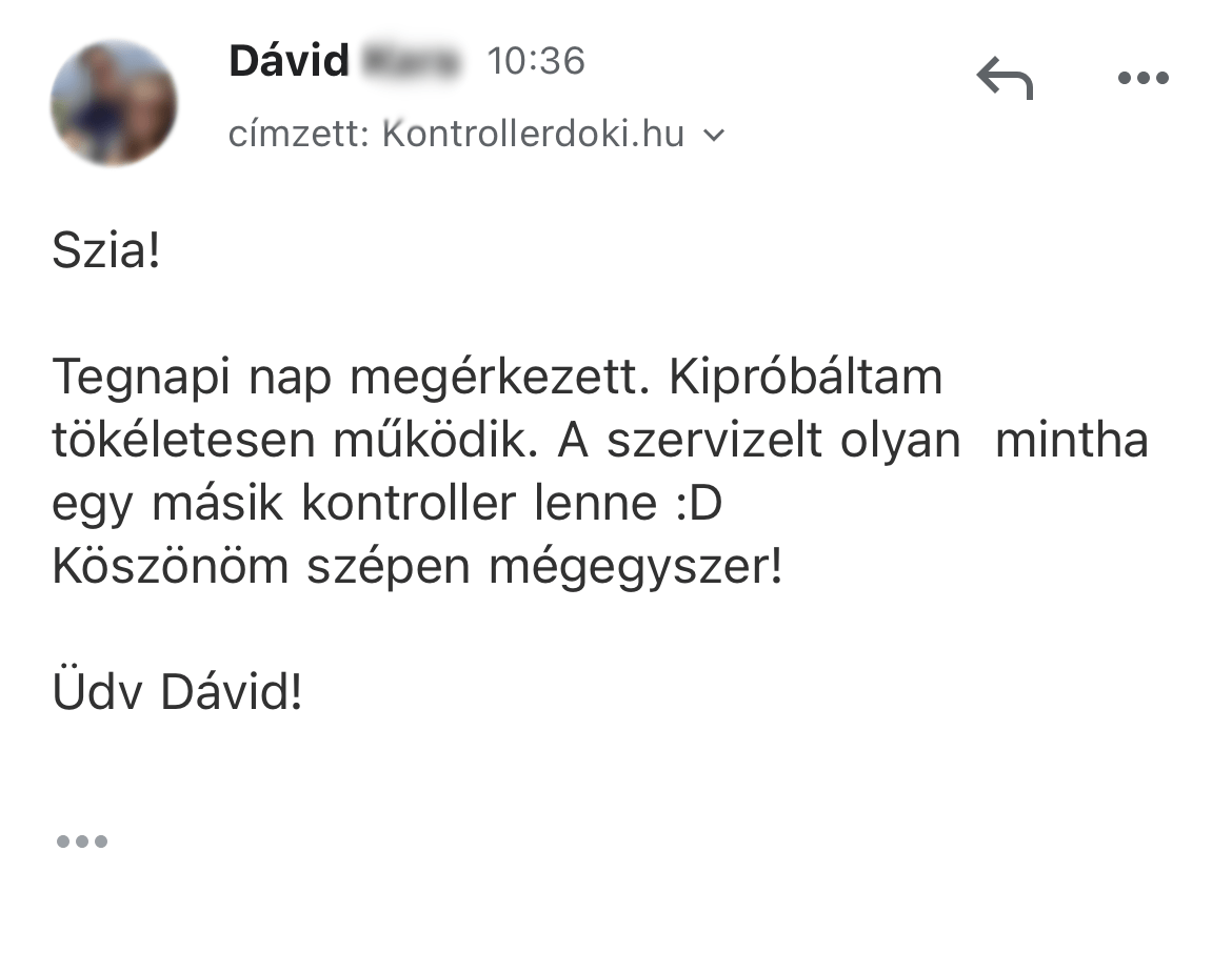 Ügyfél vélemény - Drift probléma megszüntetése