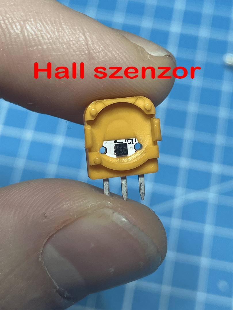 Mágneses Hall-szenzor beépítése kontrollerbe