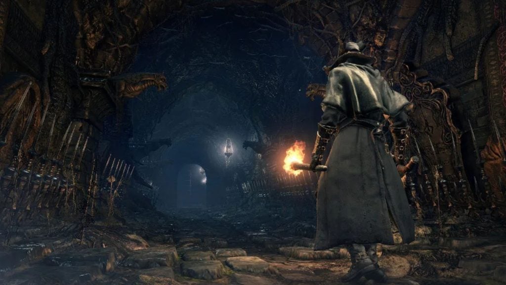 Bloodborne folyosó jelenet