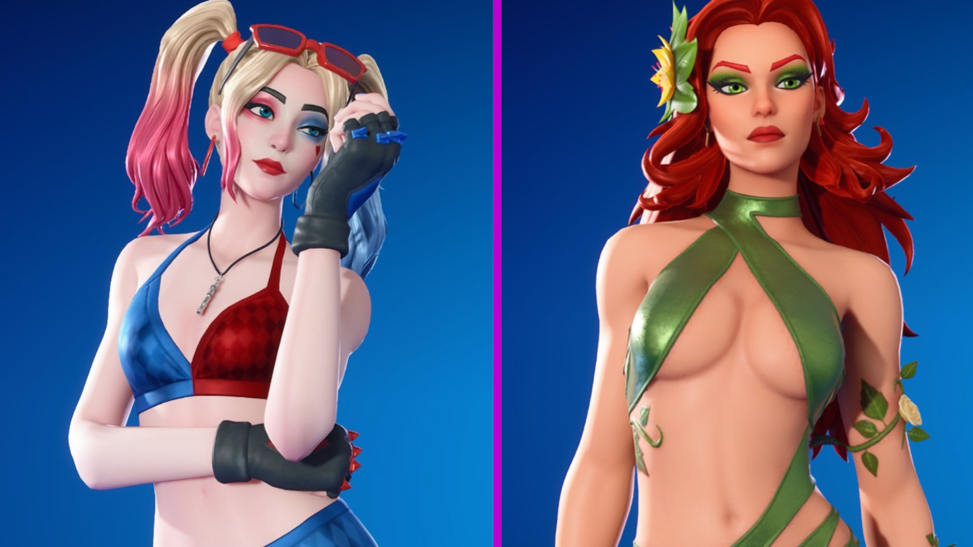 Túl szexi a Fortnite-hoz? A Poison Ivy és Harley Quinn skineket korosztályos zárolással látták el