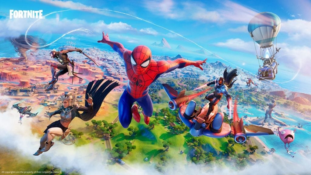 Spider-Man a Fortnite-ban