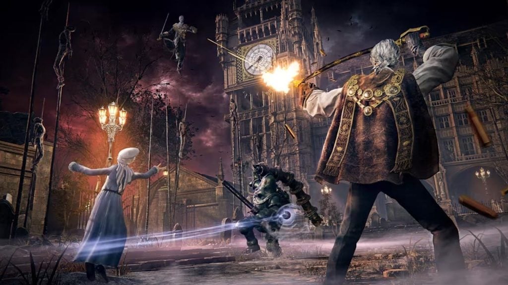 A The Duskbloods játékosai a Nintendo Switch 2-es képernyőn