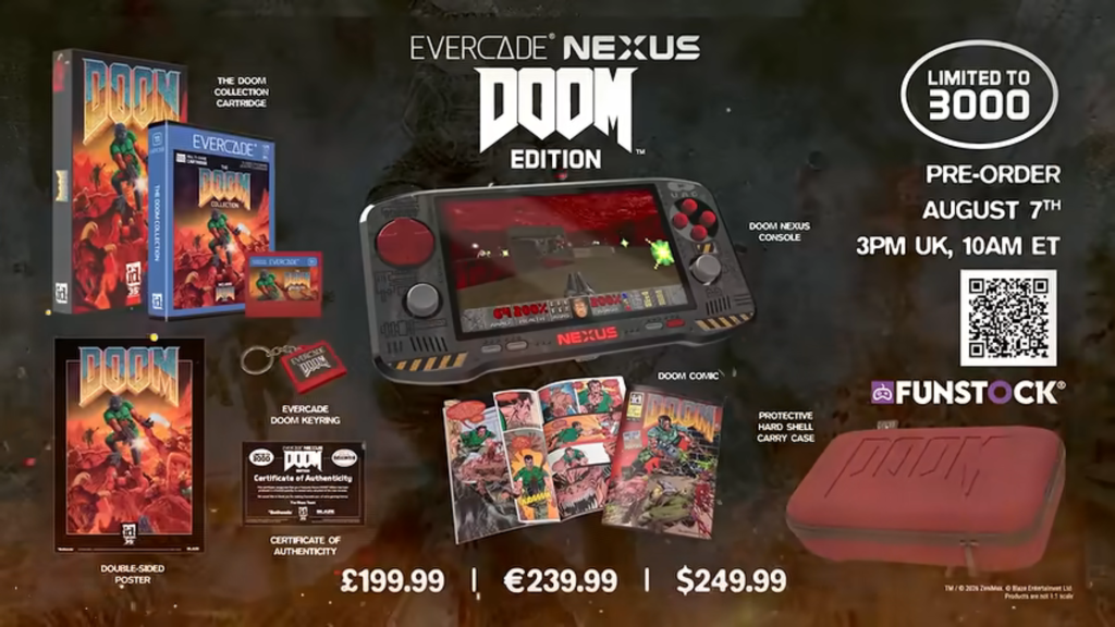 Az Evercade DOOM Collection bejelentési képe