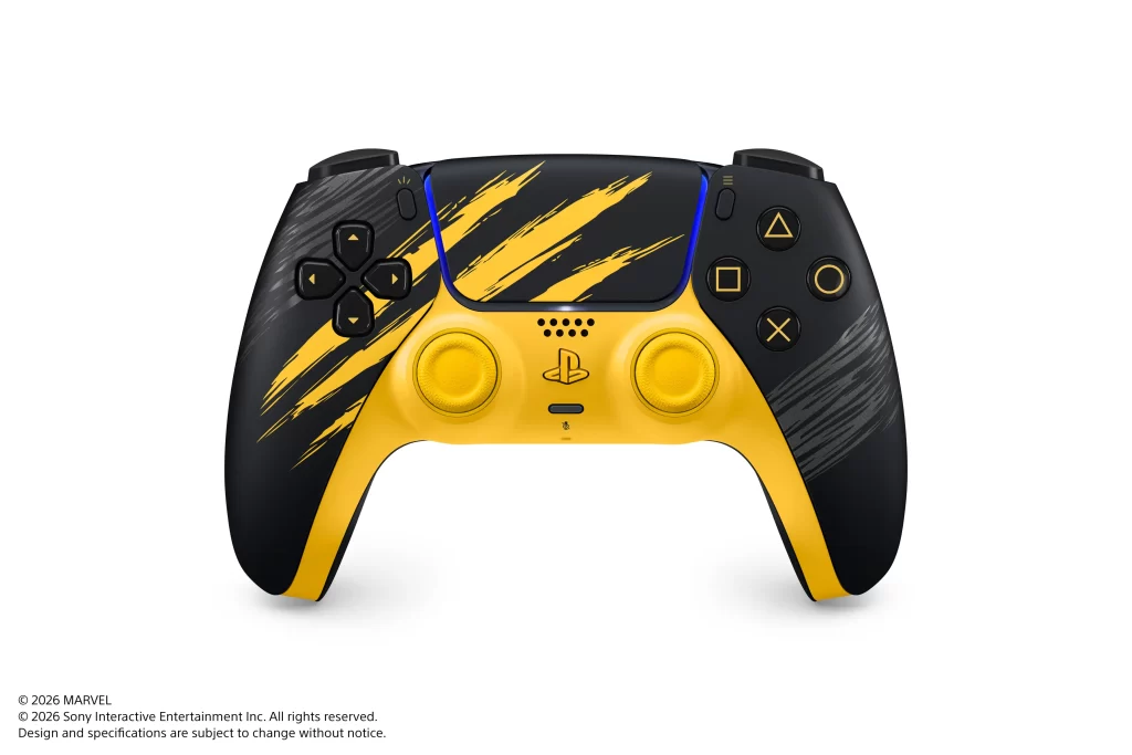 Marvel's Wolverine Battle Yellow PS5 és DualSense kontroller
