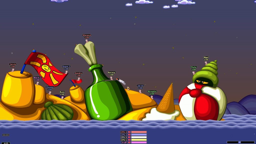 Worms Armageddon tengerparti pálya