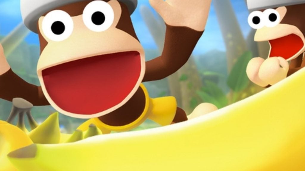Majom banánon ugrik az Ape Escape játékból
