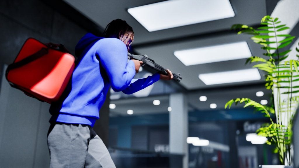 Játékos sörétest tart a Hood Warfare 2-ben