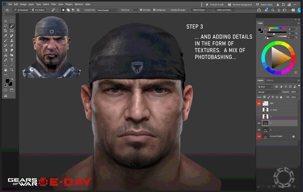 Marcus Fenix részletek hozzáadása