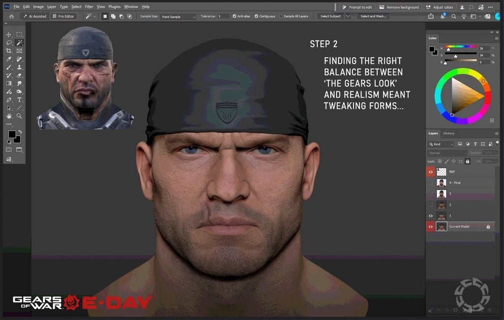 Marcus Fenix korai terv második variáció